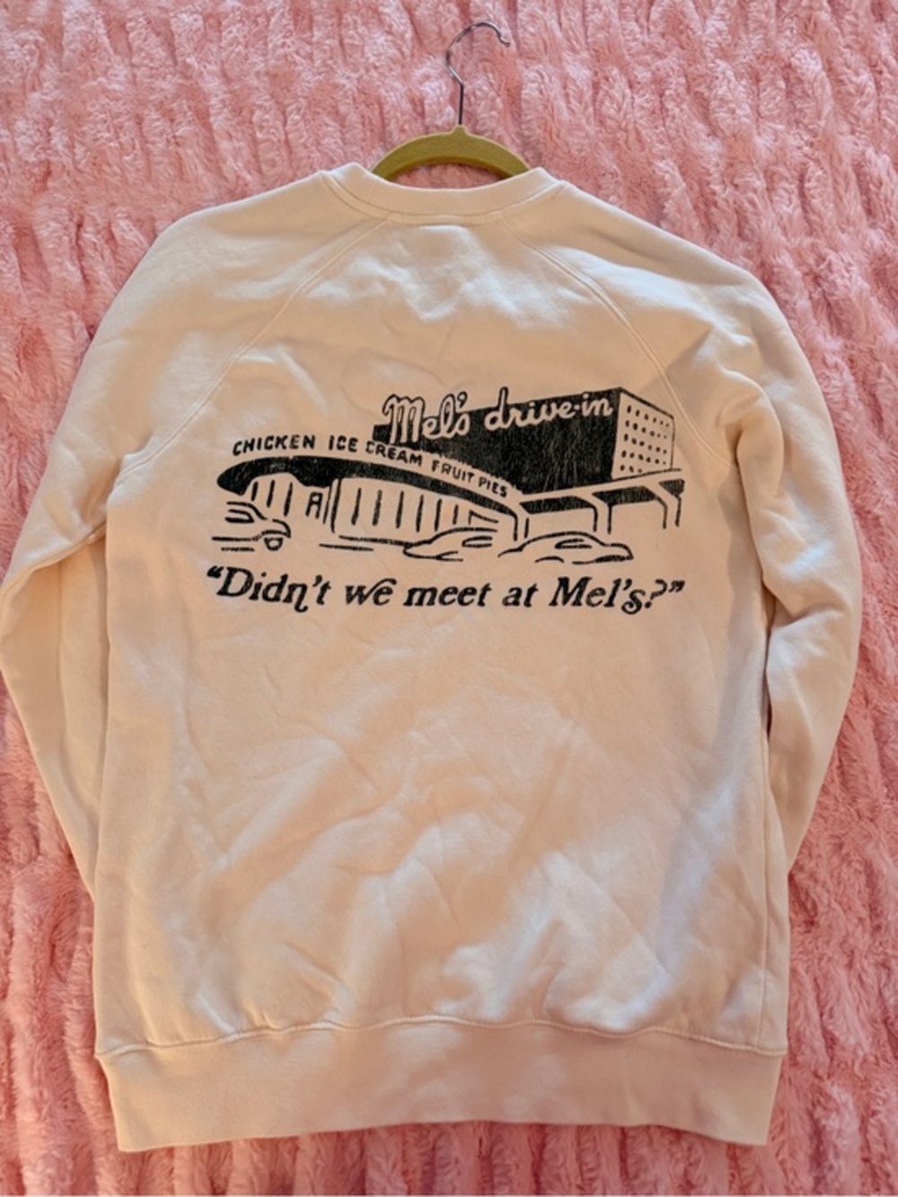 MEL’S DRIVE-IN DINER Oversized Graphic Sweatshirt - Picture 1 of 10